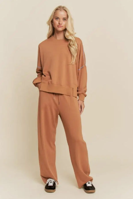 Camel Stitch Sweat Set