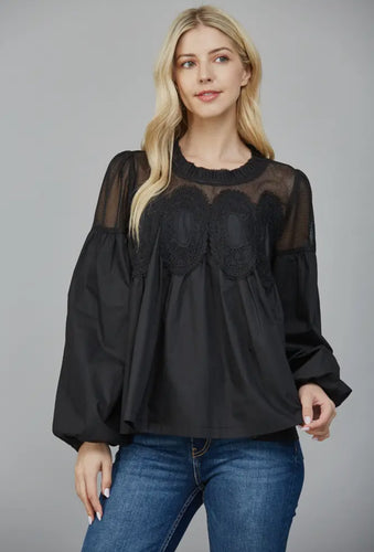 A Cool Breeze Top Black