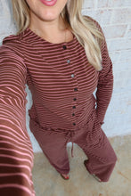 Load image into Gallery viewer, Morning Coffee Striped Lounge Set