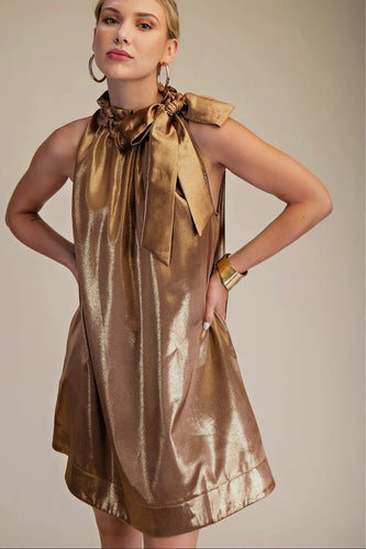 Shimmering Nights Dress Gold