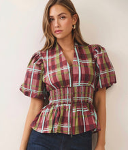 Load image into Gallery viewer, Colors Of Fall Puff Sleeve Top