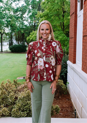 Merle Floral Top