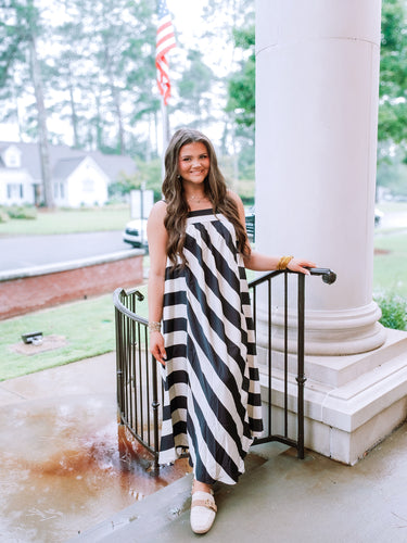 Modern Black Midi Dress