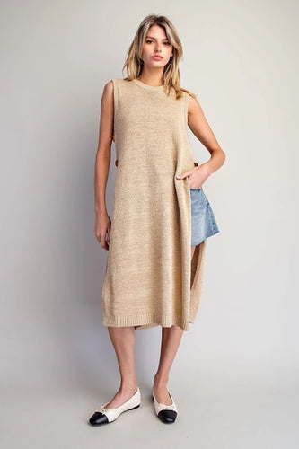 Oat Slide Slit Maxi Top