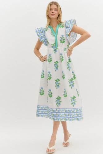 Caroline Flower Midi