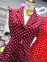 Load image into Gallery viewer, Hail State Polka Dot Blazer Romper