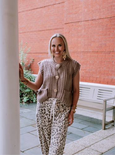 Feeling Chilly Sweater Vest Mocha