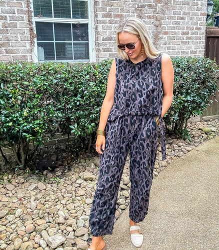 Leopard Bubble Pant Set