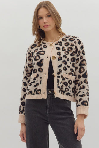 Leopard & Gold Cardigan