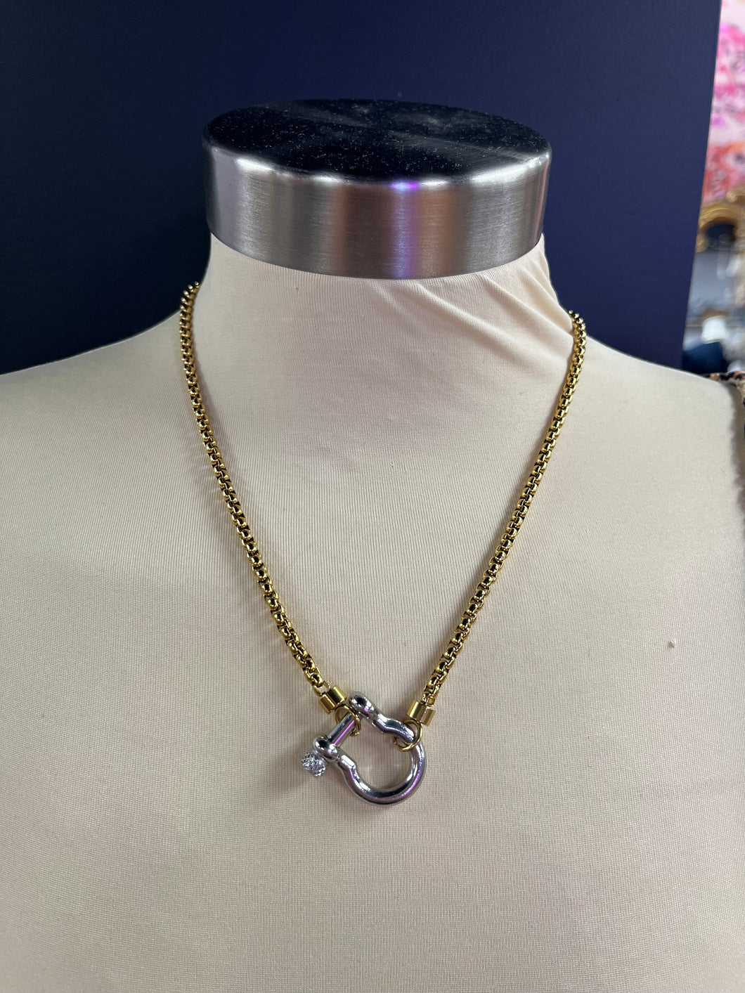 Mix Metal Hardware Necklace