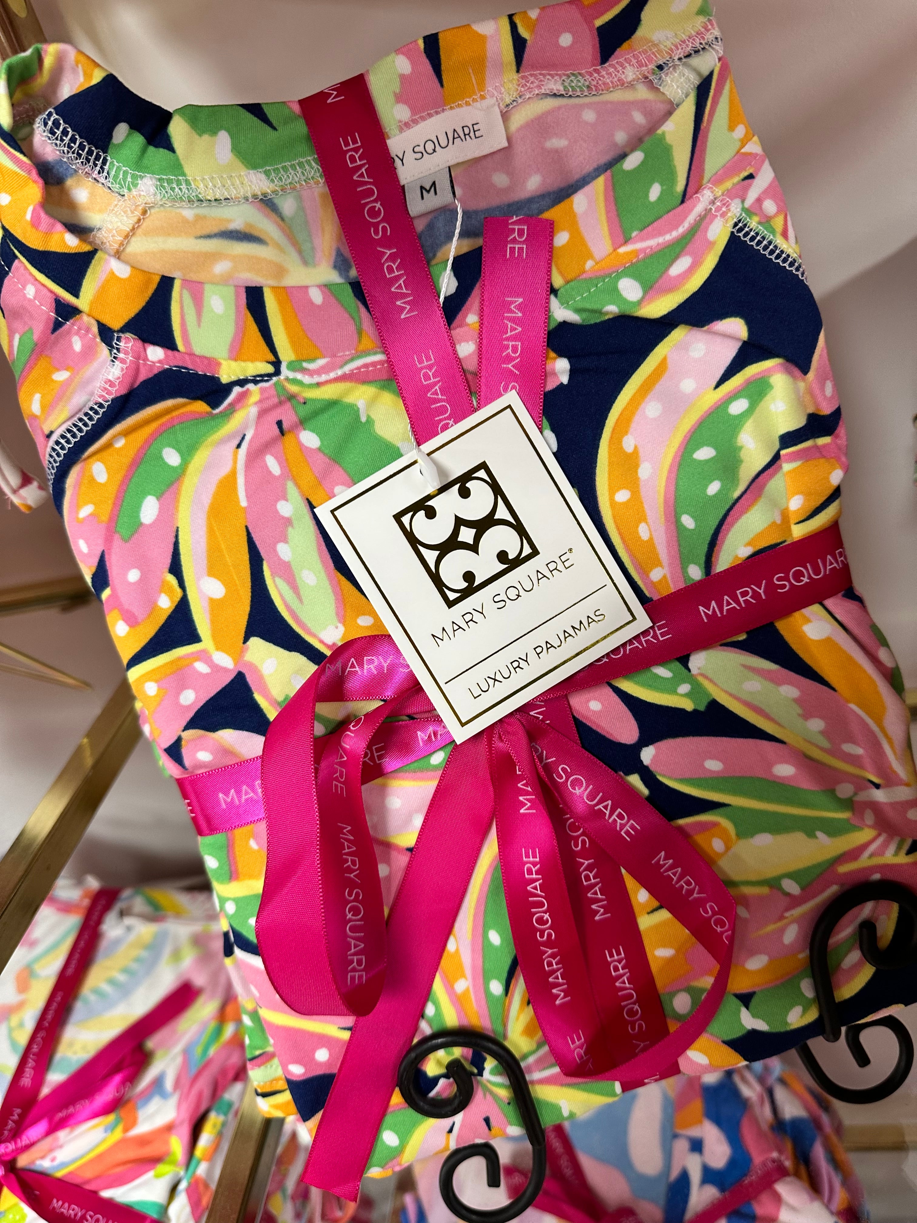 Mary Square PJ Shorts Set Annie Going Bananas