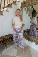Load image into Gallery viewer, Blush Camo Soft Denim Barrel Pants