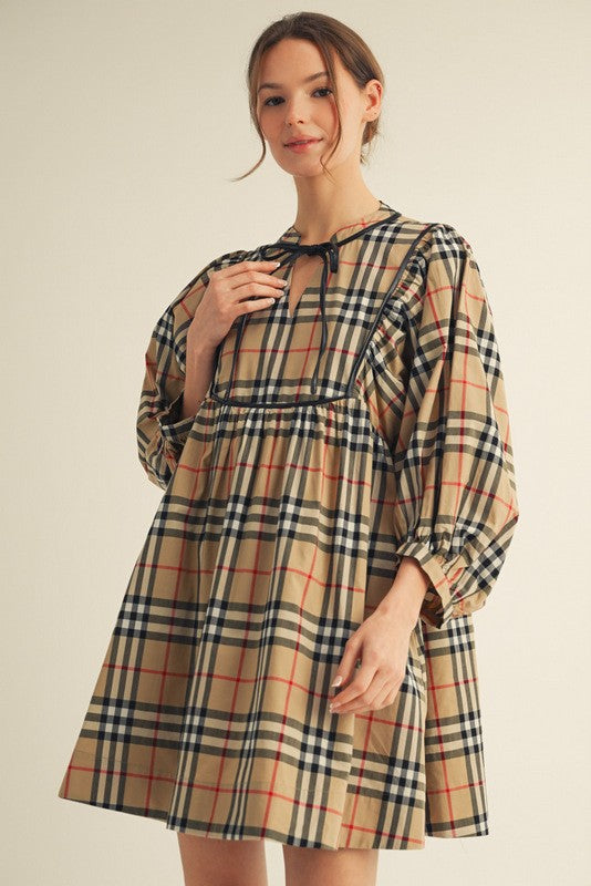 Fall In Style Dress Taupe