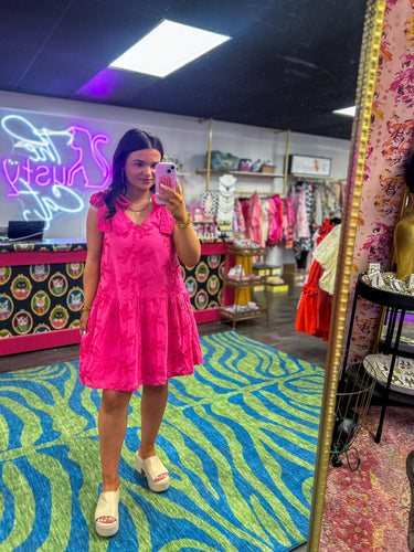 Pink Magnolia Tie Dress
