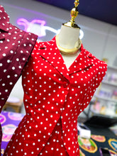 Load image into Gallery viewer, Go Rebs Polka Dot Blazer Romper