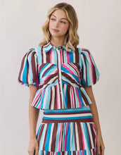 Load image into Gallery viewer, Colorful Fall Puff Sleeve Top