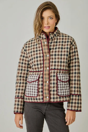 Cappuccino Mix Quilted Jacket