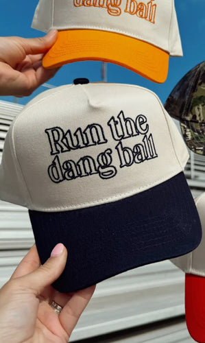 Run The Dang Ball Vintage Trucker Hat