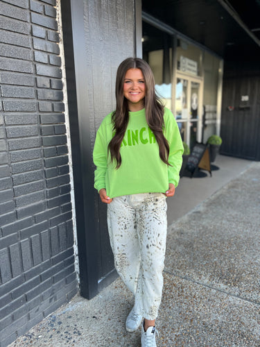 Grinchy Lime Graphic Sweatshirt