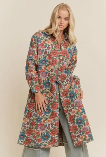 Boho Floral Shacket