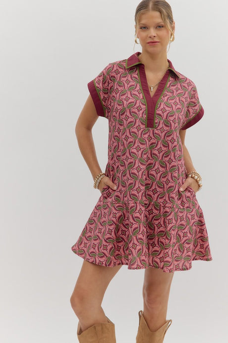 Keep Dreaming Dress Wine