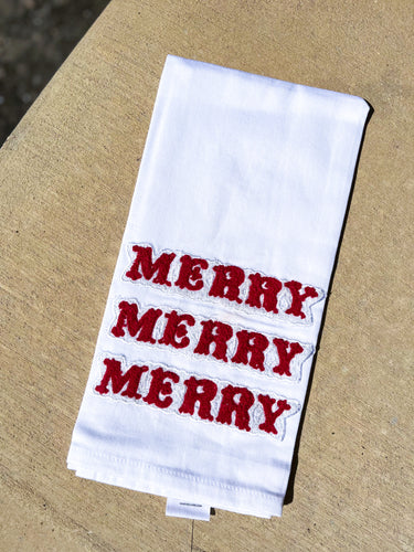 MS Very Merry Tea Towel
