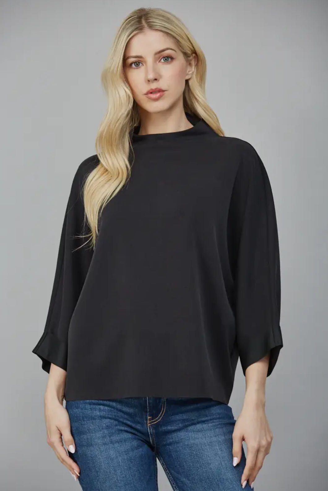 Modal Blend Mock Neck Top