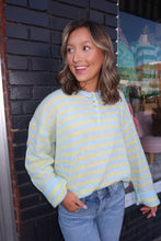 Load image into Gallery viewer, Spring Stripes Henley Top
