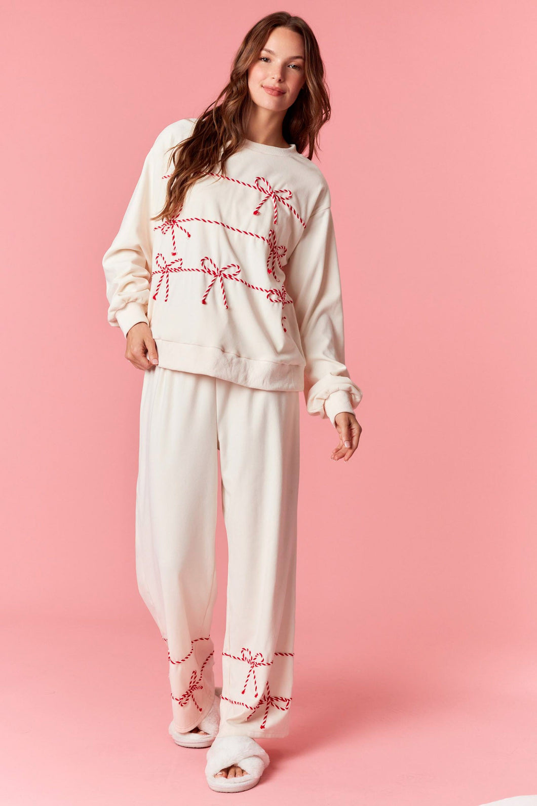 Candy Cane Feels Pant Set