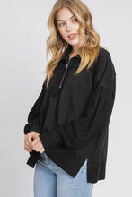 Load image into Gallery viewer, Stella Zip Pullover Black