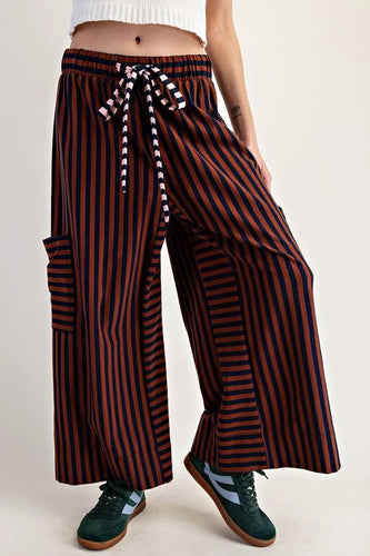 Funky Chestnut Wide Leg Pants