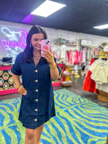 Dressed Up Denim Dress