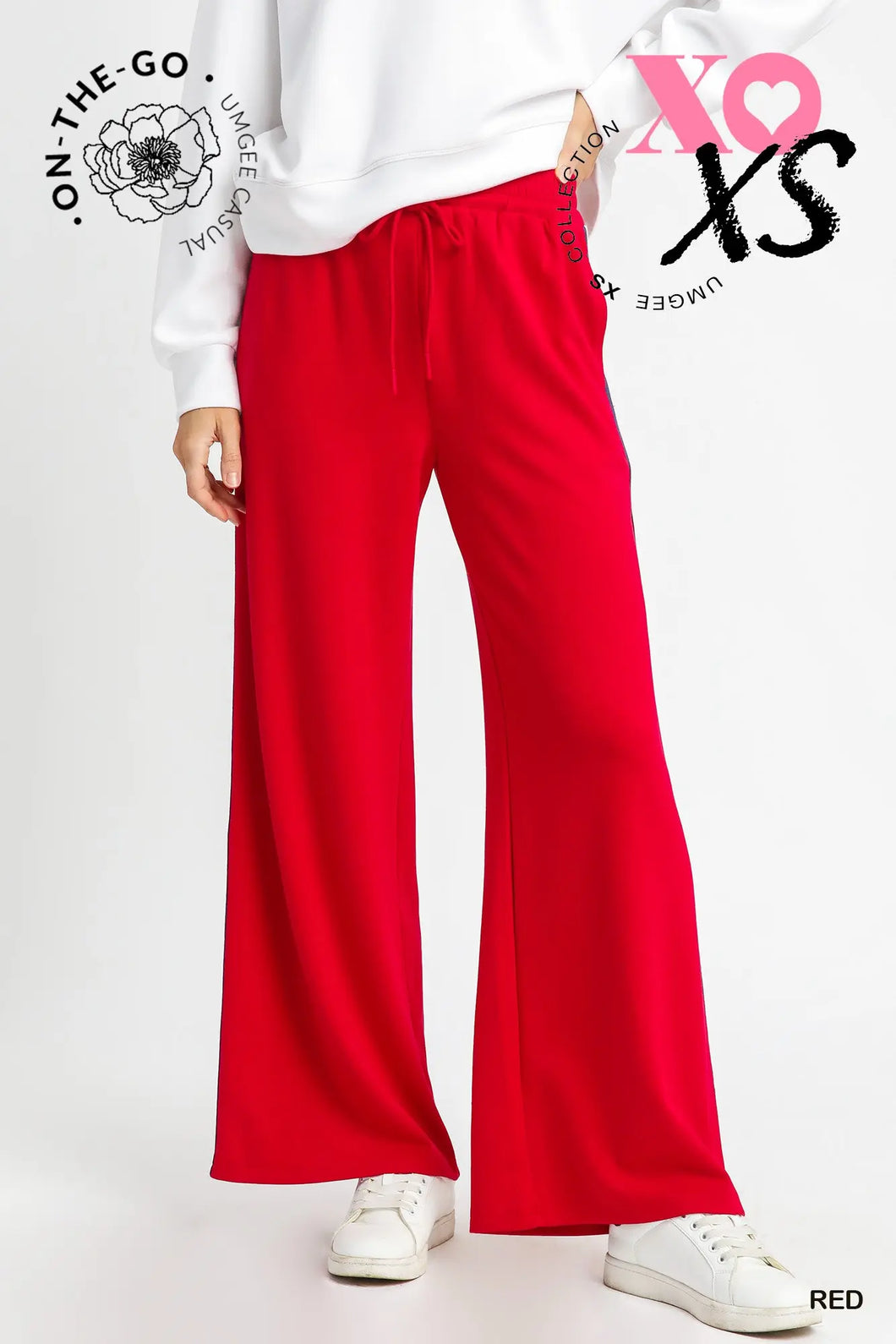 Red Wide Leg Pant