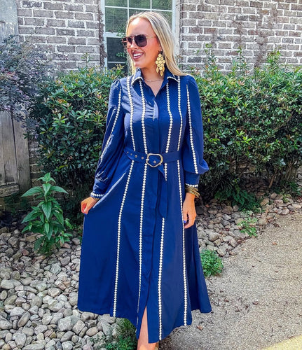 Fall Class Belted Dress