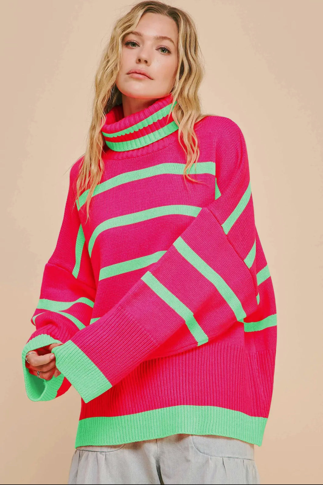 Neon Winter Oversized Sweater