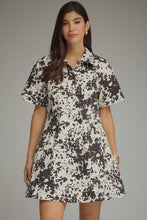 Load image into Gallery viewer, Cream/Brown Mini Dress