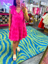 Load image into Gallery viewer, Pink Magnolia Tie Dress