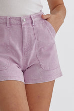 Load image into Gallery viewer, Chelle Denim Shorts Lilac
