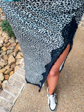 Load image into Gallery viewer, Leopard With Lace Maxi Skirt