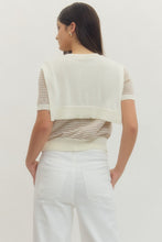 Load image into Gallery viewer, Ivory Tie Sweater Top
