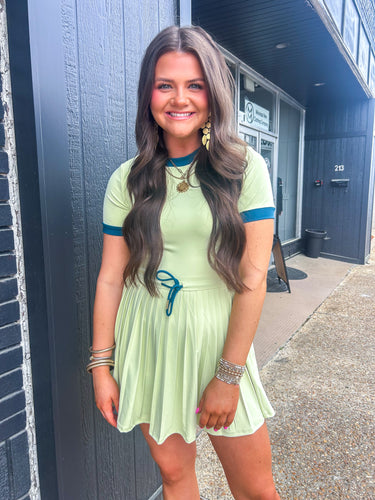 Running Errands Dress Lime