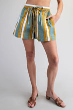 Load image into Gallery viewer, Pistachio Striped Shorts