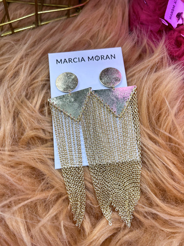 Kayly Statement Earrings Geometric Fringe Earrings