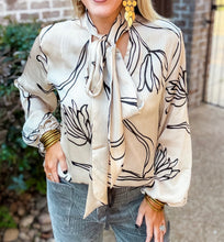 Load image into Gallery viewer, Champagne Mix Satin Blouse