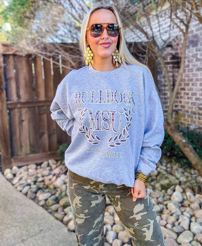 Bulldogs Plaid Sweatshirt