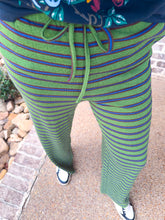 Load image into Gallery viewer, Green/Blue Striped Pants