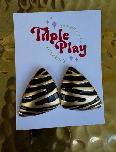 Zebra Earrings