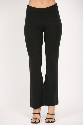 Flare Sweater Pants Black