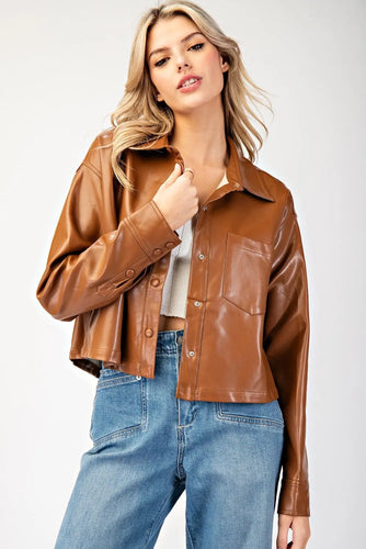 Cappuccino Leather Jacket