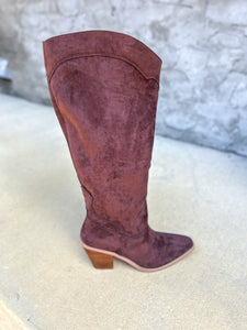Classy Dark Brown Suede Boots